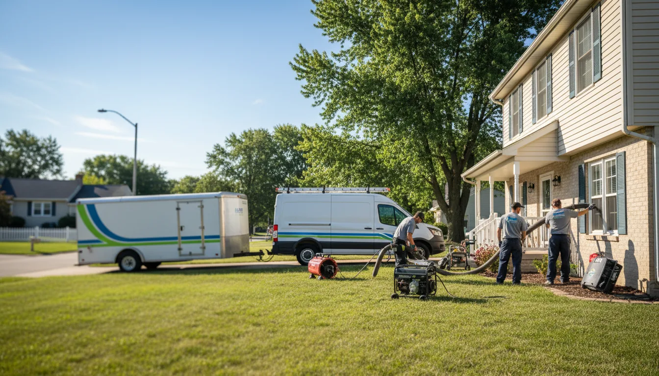 Flooded Basement Restoration And Cleanup With Repair in Harvey, IA near me